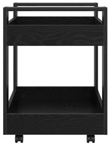 Íróasztali Kocsi Fekete tölgy 60 x 45 x 60 cm Faanyag