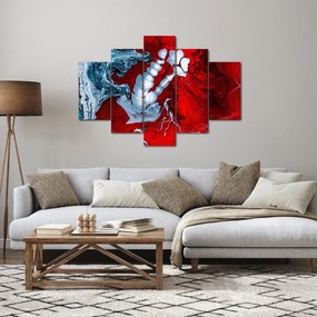Absztrakt foltok képe (150x105 cm)