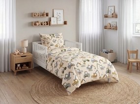 Renforcé DIGGERO színes krepp ágynemű kiságyba Ágyneműhuzat mérete: 45 x 65 cm | 90 x 140 cm