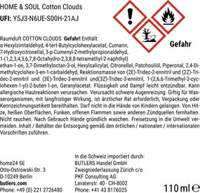 HOME & SOUL szobaillatosító No. 1, Cotton Clouds 110 ml