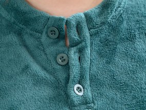 SNOWMAN AND GINGERBREAD zöld mikroplüss pizsama - különböző méretben Méret: L