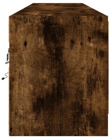 füstös tölgy falra szerelhető TV-szekrény LED-del 180x31x38 cm
