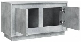 betonszürke szerelt fa TV-szekrény 80x35x45 cm