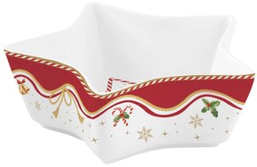Karácsonyi porcelán csillag tál díszdobozban Christmas Tale Ø 15 cm