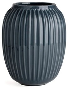 Hammershoi antracitszürke agyagkerámia váza, magasság 20 cm - Kähler Design