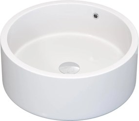 BATH DELUXE 06-041-53-11-00 - Ráépíthető mosdó RUNDTOM átm. 41,5 cm, kerámia/fehér
