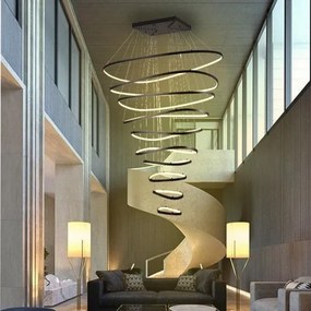 LED dimmelhető csillár zsinóron LED/370W/230V 3000-6500K + távirányítás