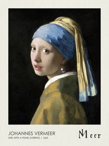 Reprodukció The Girl with a Pearl Earring (1665), Johannes Vermeer