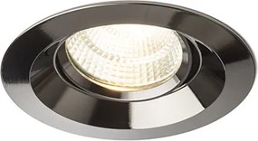 RENDL SPARKLE süllyesztett lámpa fekete króm 230V LED 5W 24° 3000K