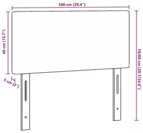 LED Fejtámla Egyszerű Design Krém 100 cm Corduroy Anyag