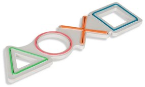 Műanyag LED-es fali dekoráció, Play Station - Multicolor