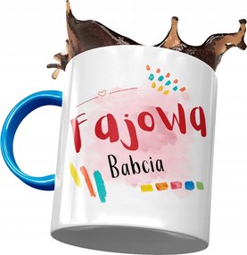 Kék Bögre Nagymama Napjára Nyomtatott Fotóval