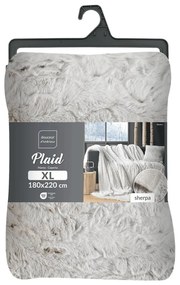 Szürkésbézs műszőrme takaró 180x220 cm Alaska – douceur d'intérieur