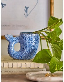 Kék agyagkerámia váza (magasság 12 cm) Ariella – Bloomingville