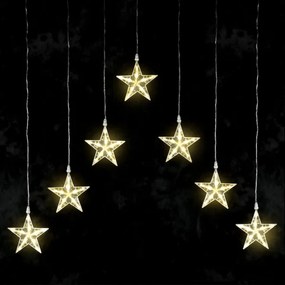 Aigostar - LED kültéri karácsonyi fényfüzér 70xLED/230V 1,2x1m IP44 meleg fehér csillagok