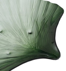 Üveg dekoratív tálca 31x33 cm Gingko – Ixia