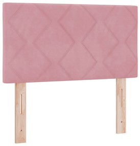 Fejtámla Gyémánt Blokk Design Rózsaszín 80 cm Bársony