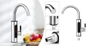 Elektromos vízmelegítő csaptelep alsó csatlakozással