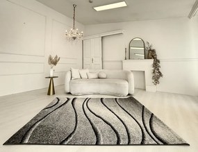 Nora 6032 szürke modern szőnyeg 160x230 cm