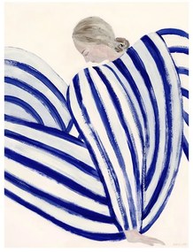 Poszter 50x70 cm Blue Stripe at Concorde – Sofia Lind – The Poster Club