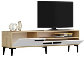 TV asztal/szekrény Sepada 1 (tölgy + fehér) . Akció -27%. 1095228
