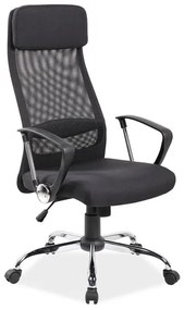 Állítható forgód irodai szék fekete