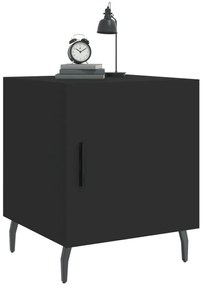 Fekete szerelt fa éjjeliszekrény 40 x 40 x 50 cm