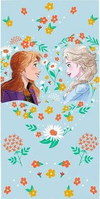 Disney Jégvarázs Flower fürdőlepedő, strand törölköző 70x140cm