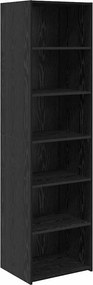 vidaXL Cabinet Fekete tölgy 50 x 41 x 185 cm Faanyag