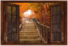 Poszterek 90x60 Őszi séta Lépcsők