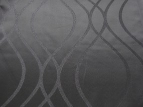 Mg Tk függöny Hullámok Fekete 185cm Minőség lengyel 1,1mb