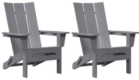 Kerti pihenő bútor 2 pcs Világosszürke 74.5 x 80.5 x 90cm