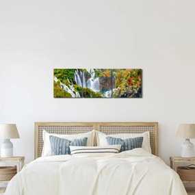 Kép - Plitvicei-tavak Nemzeti Park (órával) (90x30 cm)