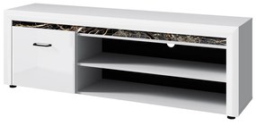 TV asztal Wanetta (fényes fehér). 1053377