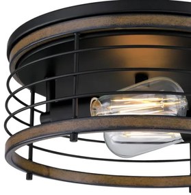 Westinghouse 61250 - Mennyezeti lámpa ACKTON 2xE27/60W/230V barnwood