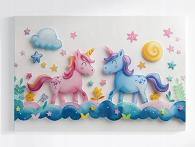 Poszter Mese Unikornis Ló Ég Álom 60x40