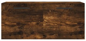 füstös tölgy színű szerelt fa faliszekrény 80 x 36,5 x 35 cm