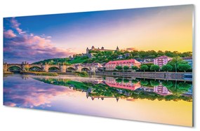 Akrilkép Németország Sunset folyó 140x70 cm