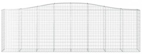 íves horganyzott vas gabion kosár 400x50x120/140 cm