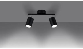 Sollux SL.1127 - Spotlámpa LEMMI 2xGU10/40W/230V fekete