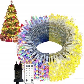 KarĂĄcsonyfa fĂ©nyfĂŒzĂ©r Classic 100 Led 10m többszĂnƱ IP44 vĂzĂĄllĂł