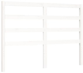 fehér tömör fa ágykeret fejtámlával Small Double