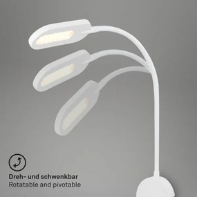 Briloner 2177016 - LED Dimmelhető fal flexibilis lámpa LED/6W/230V fehér