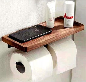 WC-papír tartó fekete dió 30CM