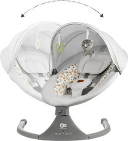 KINDERKRAFT - Babaringató dallammal 2in1 LUMI világos szürke