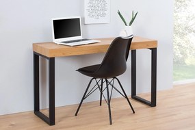 OAK fekete és tölgy számítógépes asztal 120cm