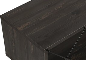 Street TV-állvány, sötétbarna, 120 cm