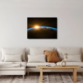 A Föld bolygó képe az űrből (üvegen) (70x50 cm)