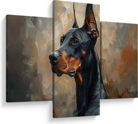 Kép - Dobrman portréja (90x60 cm)