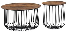 Dohányzóasztal 60×60 cm, MDF, Vad Tölgy. AF-3007 OLW